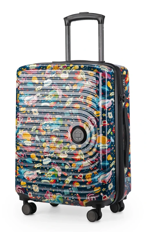 HAUPTSTADTKOFFER - Mitte - Hand Luggage, 2.9 kg child's play, TSA, Hard-Shell Suitcase, trolley with 4 Wheels, Hand Luggage 55 cm, 42 liters, Suitcase motif, SPACE