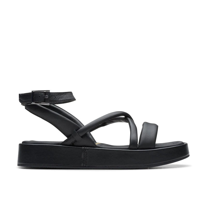 Clarks Alda Cross Womens Black Leather, 6 - Image 1