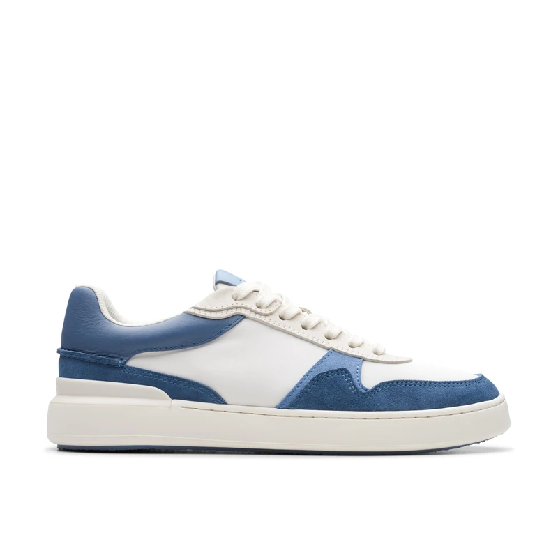 Clarks CourtLite Race Mens Blue Combi, 8.5 - Image 1