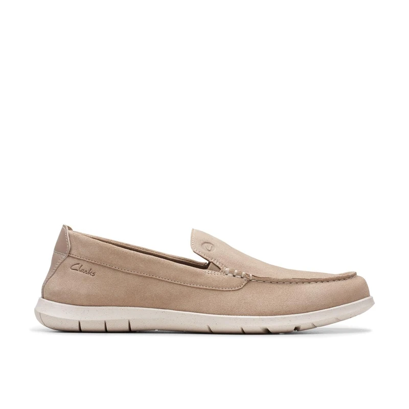 Clarks Flexway Step Mens Sand Suede, 12