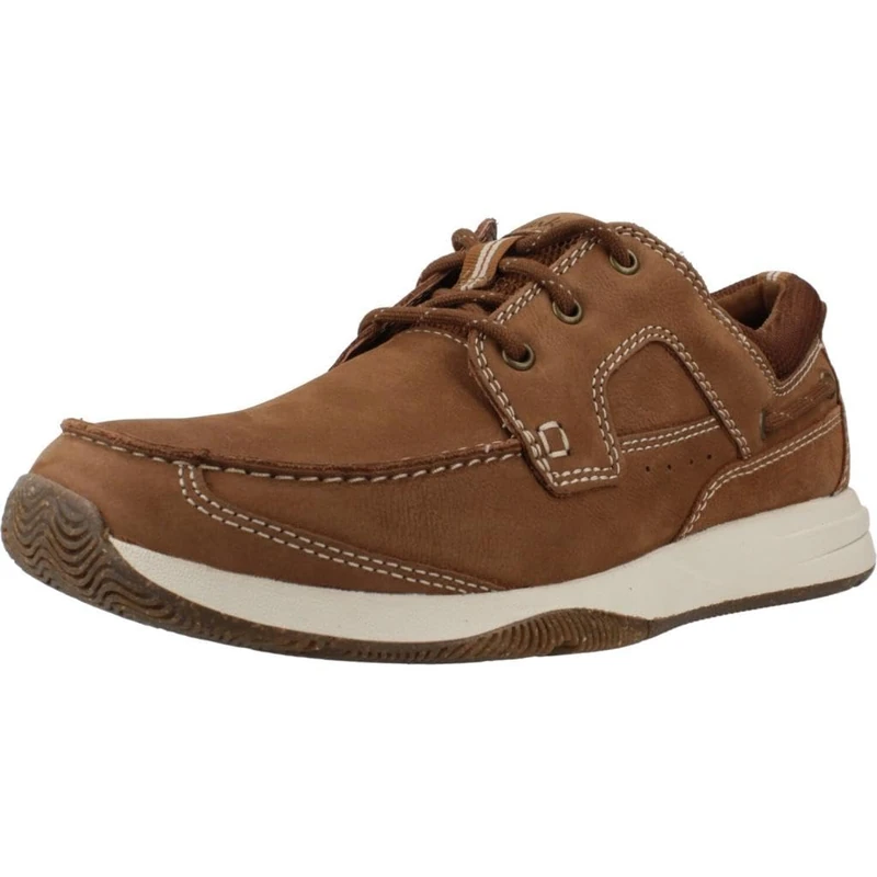 Clarks Sailview Lace Mens Light Tan Nubuck, 11