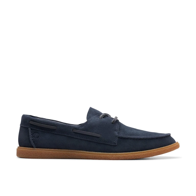 Clarks Mens Clarkbay Go -, Navy Suede, 7.5 UK