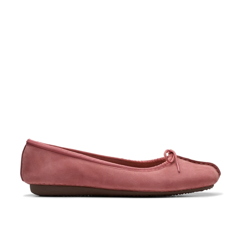 Clarks Women's Freckle Ice Ballet Flats, Dusty Rose NBK, 3 UK
