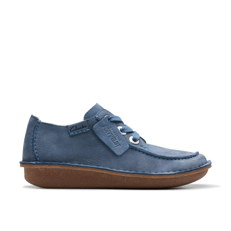 Clarks Funny Dream Womens Blue Nubuck, 6.5