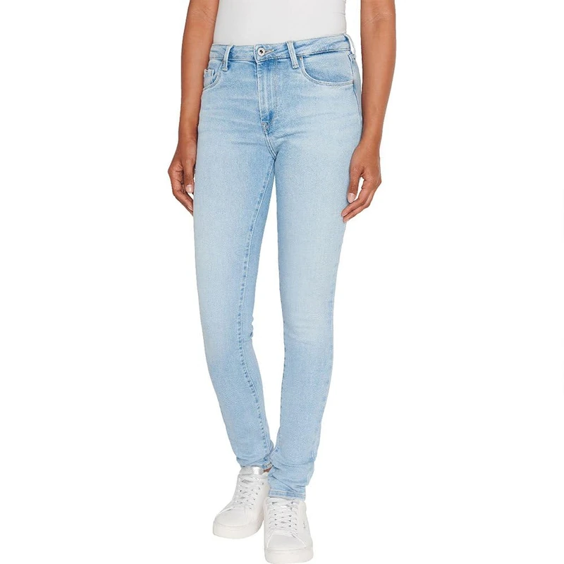 Pepe Jeans Women's Skinny Jeans Hw, Blue (Denim-PF3), 28W / 30L