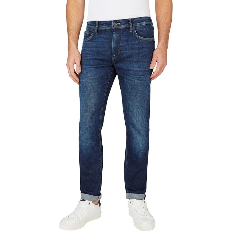 Pepe Jeans Men's Tapered Jeans, Blue (Denim-CT3), 33W / 34L