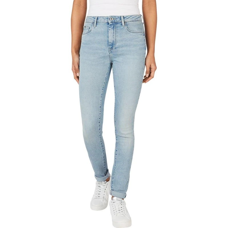Pepe Jeans Women's Skinny Jeans Hw, Blue (Denim-MI8), 32W / 30L