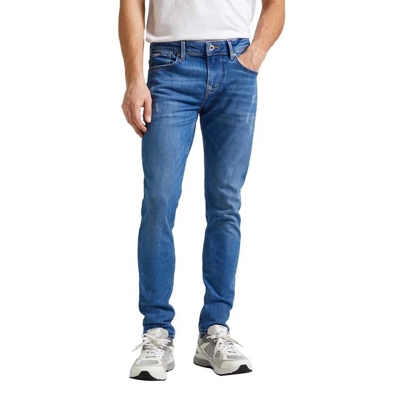 Pepe Jeans Men's Skinny Jeans, Blue (Denim-RI2), 33W / 32L