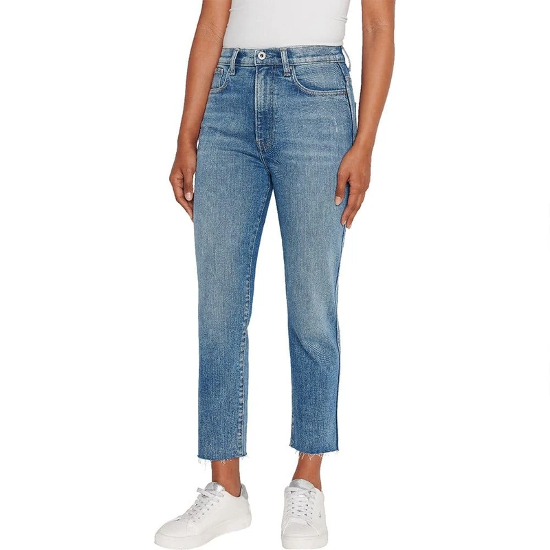 Pepe Jeans Women's Slim Jeans Uhw 7/8, Blue (Denim-RI1), 24W - Image 1