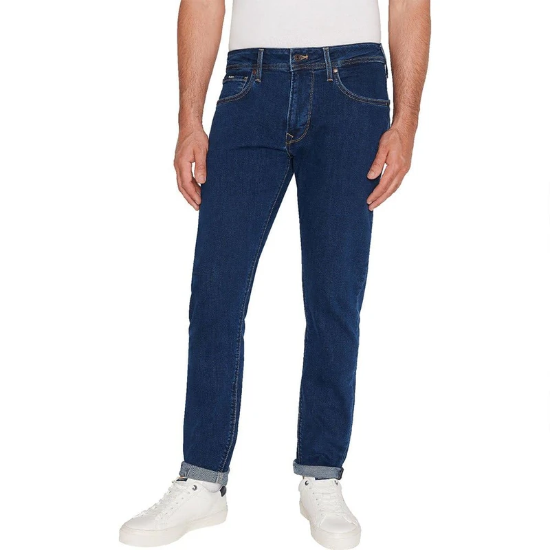 Pepe Jeans Men's Tapered Jeans, Blue (Denim-CT7), 34W / 34L