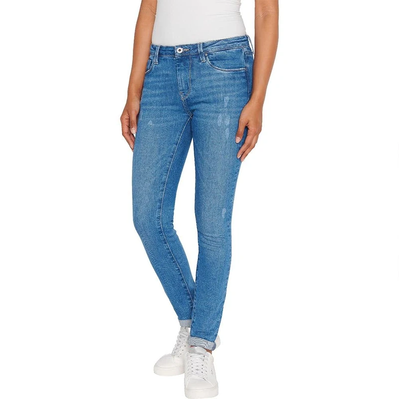 Pepe Jeans Women's Skinny Jeans Hw, Blue (Denim-RI2), 27W / 30L
