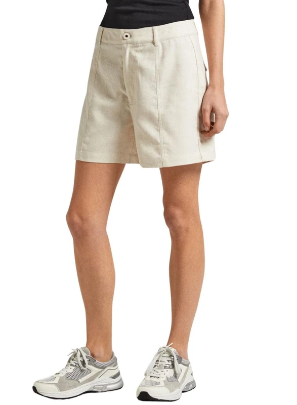 Pepe Jeans Women's Tilly Shorts, White (Mousse White), XL - Image 1