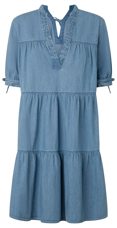 Pepe Jeans Women's Lush Dress, Blue (Denim), XS