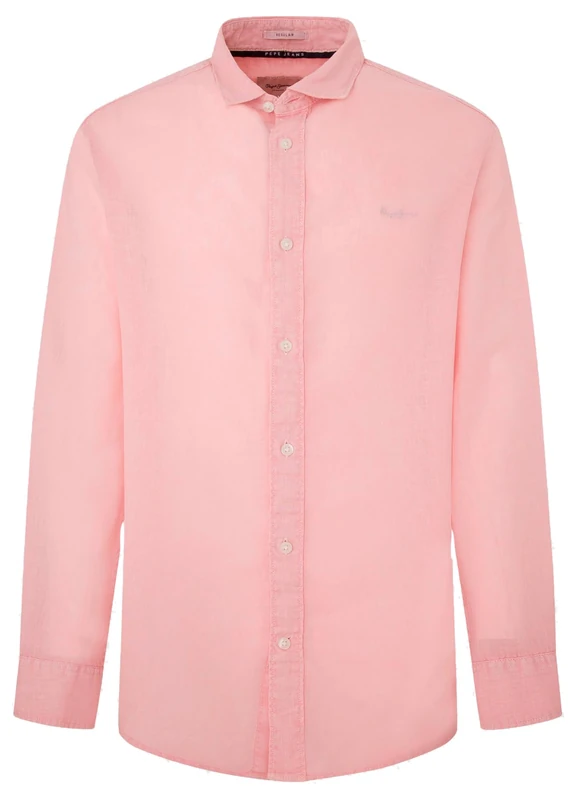 Pepe Jeans Men's Paytton Shirt, Pink (Ash Rose Pink), M
