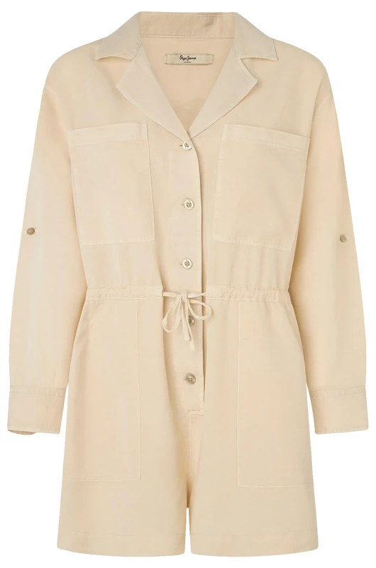 Pepe Jeans Women's Elison Jumpsuit, Brown (Malt Beige), XL