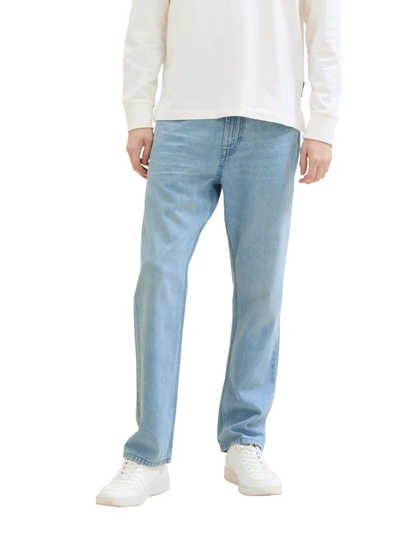 TOM TAILOR Men's Comfort Straight Jeans, 10117 - Used Bleached Blue Denim, 30 W/32 L - Image 1