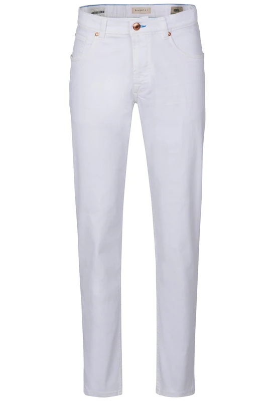 bugatti Men's 3108d-56696a Jeans, White-10, 40W x 32L