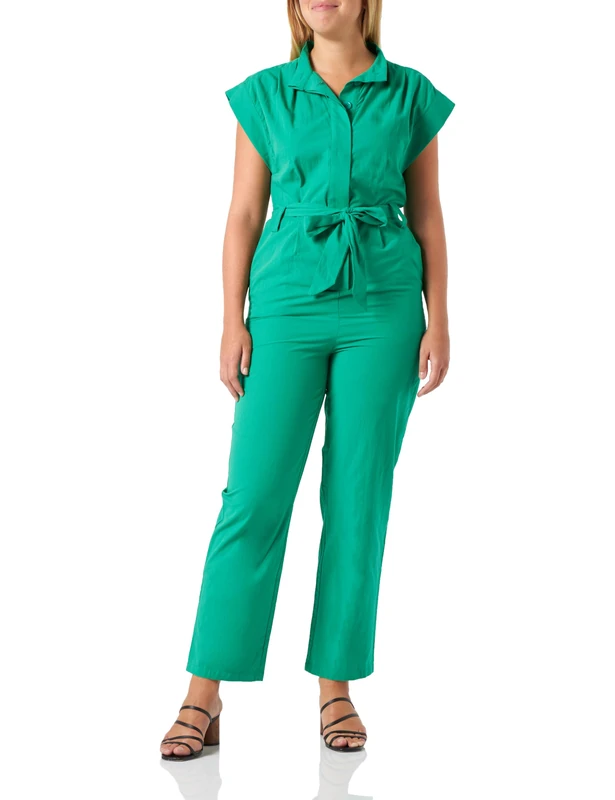 DreiMaster Klassik Women's Sleeveless Jumpsuit - Green, S