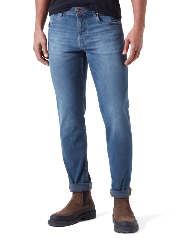 bugatti Men's 3108d-56684a Jeans, Marine-377, 35W x 34L
