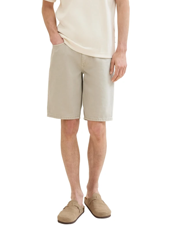 TOM TAILOR Denim Men's Bermuda Jeans Shorts, 11754 Light Dove Grey, XL - Image 1