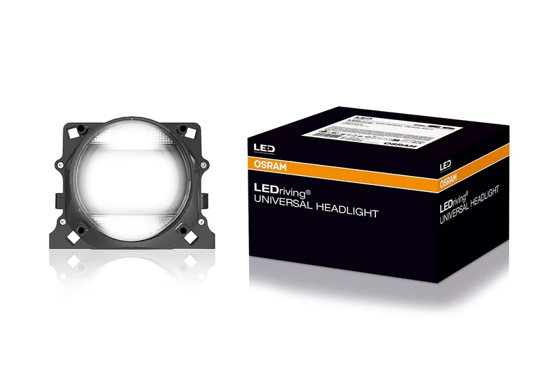 OSRAM LEDriving Universal Headlight 102, LEDUHL102, LED high/low beam projector with optional position light and daytime running light function for right hand drive