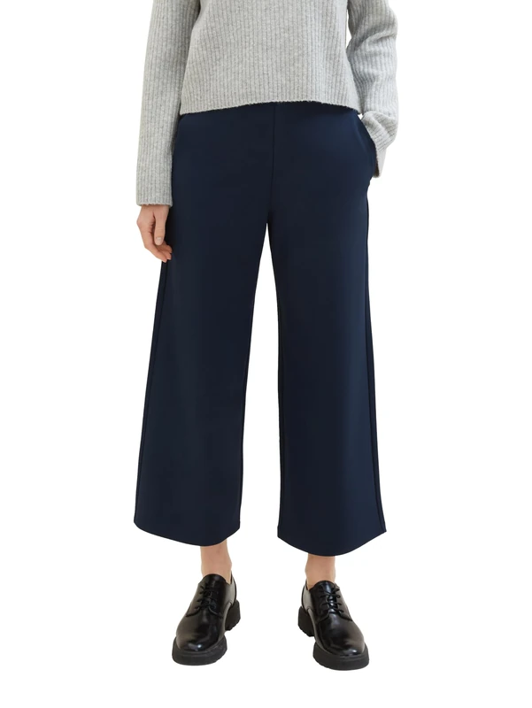 TOM TAILOR Denim Women's Culotte Trousers, 10668 - Sky Captain Blue, XL