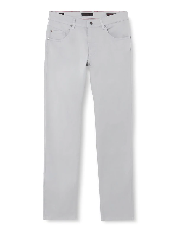 bugatti Men's 3224-56370a Slacks, Grey 230, 34 W/30 L