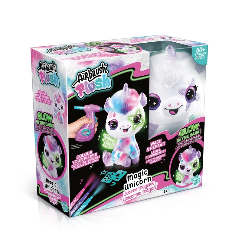 Rocco Giocattoli - Airbrush Unicorn Glow in the Dark Colouring
