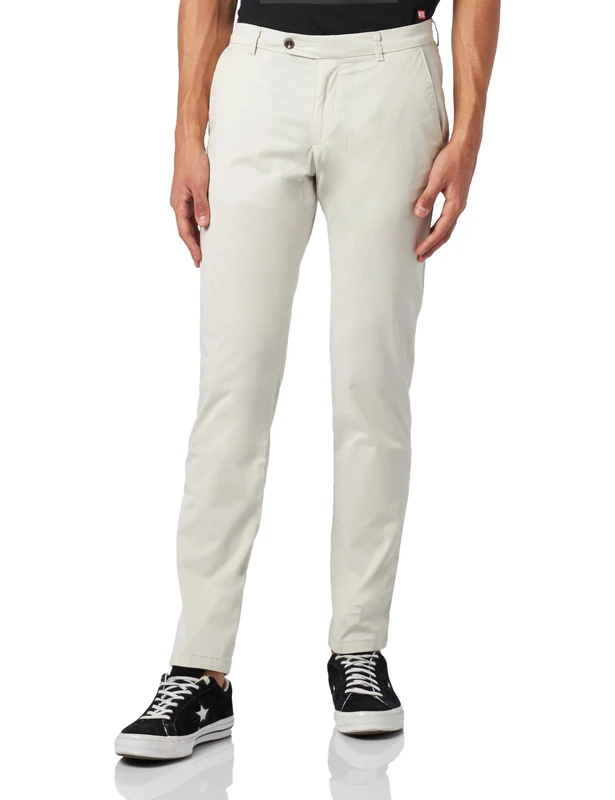 bugatti Men's 4890-56301a Pants, Ecru-20, 31 W/32 L