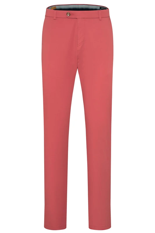 bugatti Men's 4890-56301a Trouser, coral-940, 33 W/30 L