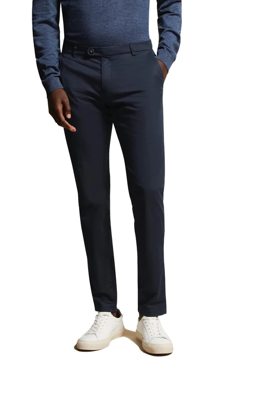 bugatti Men's 4890-56301a Trouser, Marine-370, 35W x 32L