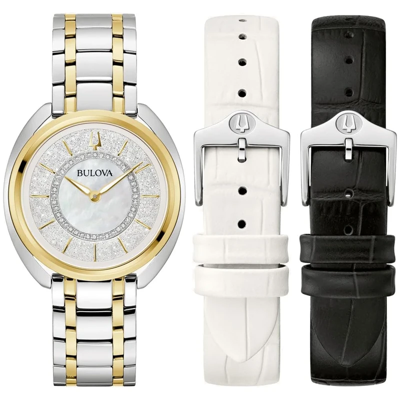 Bulova Women's Analogue Quartz Watch with Stainless Steel Strap 98X134 - Image 1