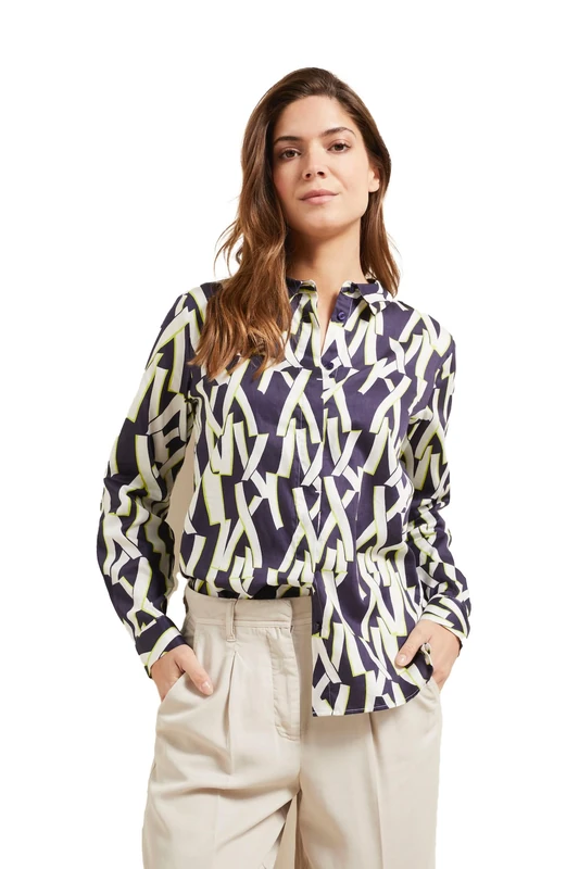 bugatti Women's W1084-22174 Blouse, Marine-390, 10