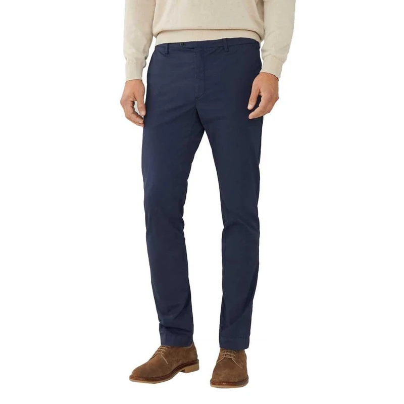 Hackett London Men's Linen Multi Stripe Trouser, Blue (Navy Blazer), 40W/28L