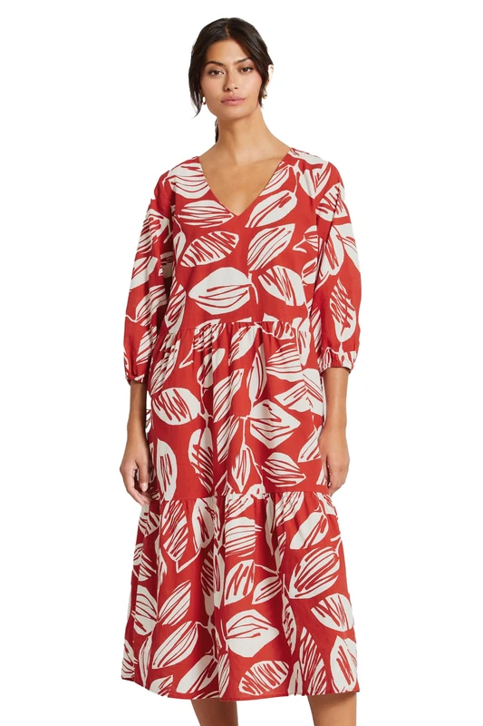 bugatti Women's W1273-30325 Dress, Red-960, 6