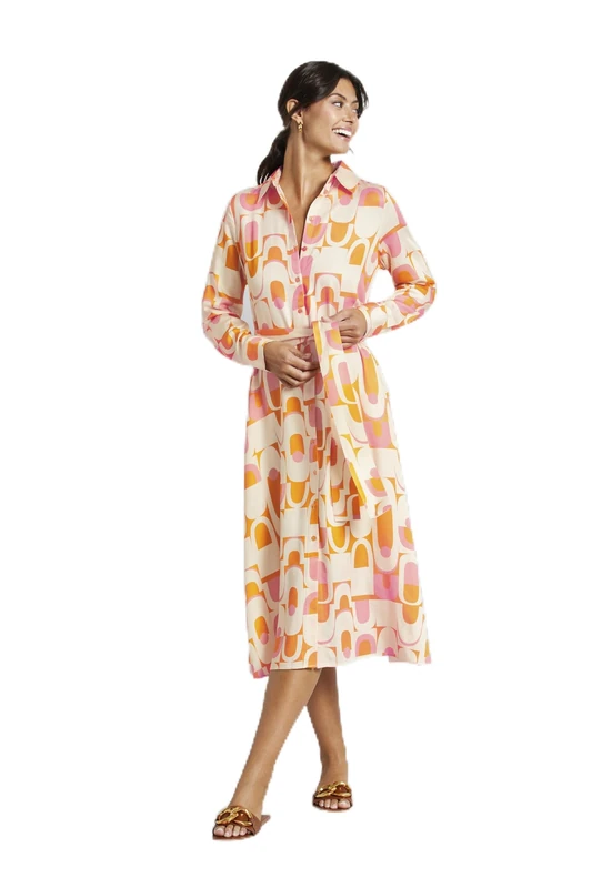 bugatti Women's W1260-62225 Dress, Orange-660, 8