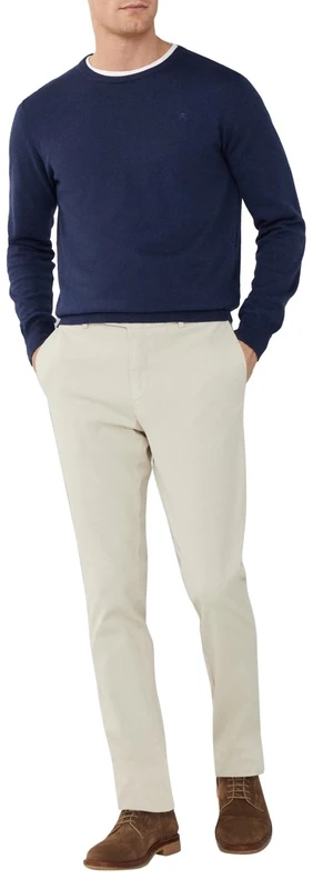 Hackett London Men's GMD Texture Chino Trouser, Beige (Beach), 31W/28L