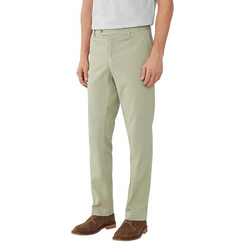 Hackett London Men's GMD Texture Chino Trouser, Green (Seagrass Green), 30W/28L