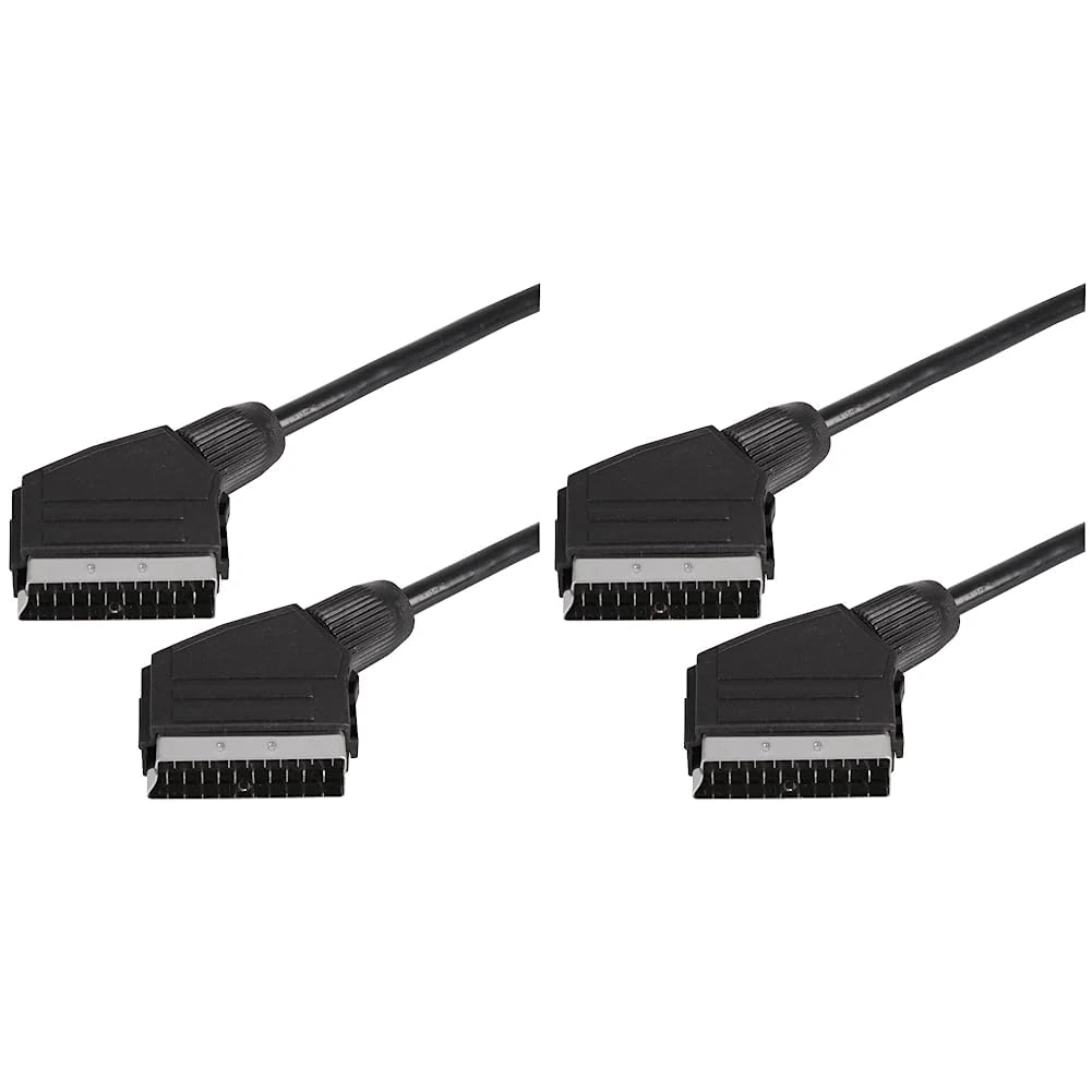 Pro Signal PSG91271 Lead, Scart to Scart, 0.75m, Black (Pack of 2)