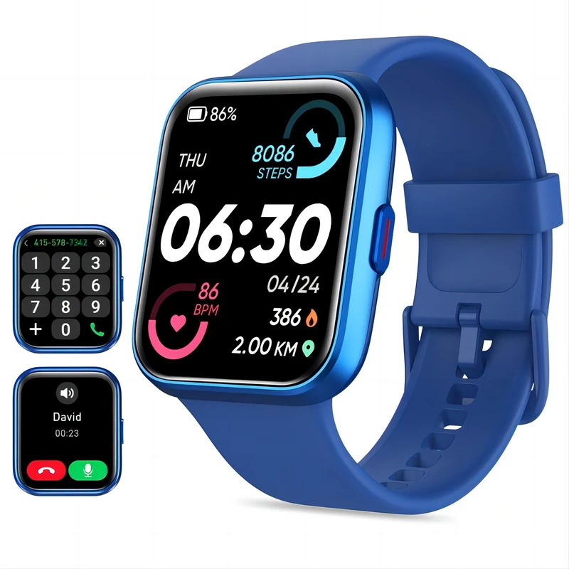 Smart Watch for Men Women (Answer/Make Call), Alexa Built-in, 1.8" Touch Screen Fitness Watch with SpO2 Heart Rate Sleep Monitor, 100 Sport, IP68 Waterproof Step Counter Smart Watch for iPhone Android