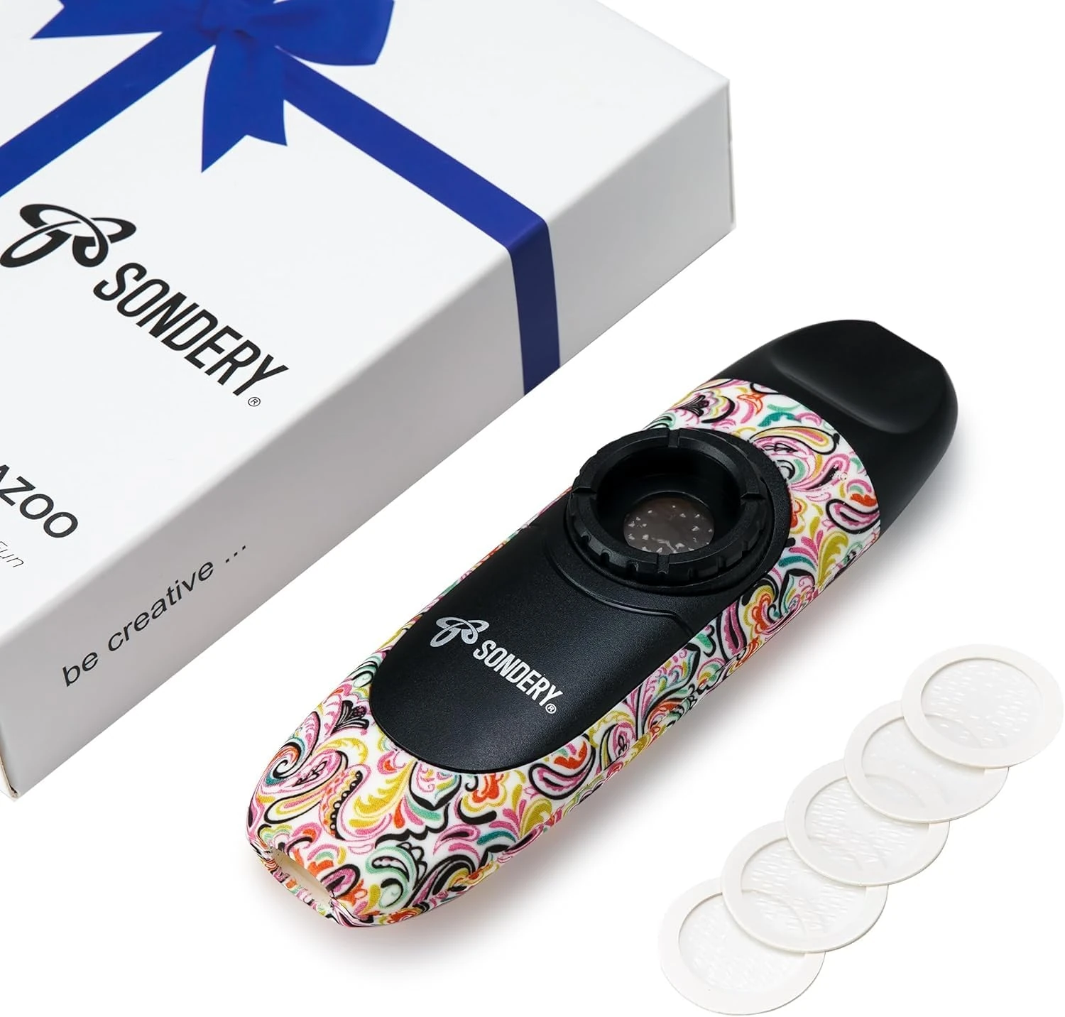 Sondery Professional Kazoo Wind Instrument with 5 Membranes, Neck Hanging Lace and Pocket Bag