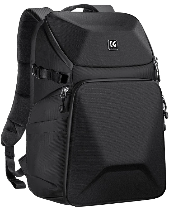 K&F CONCEPT Camera Bag, Professional 20 L Hard Shell Camera Backpack, Waterproof Photography Backpack with 15.6" Laptop Compartment for DSLR SLR Canon Nikon Fuji Sony Cameras and Accessories