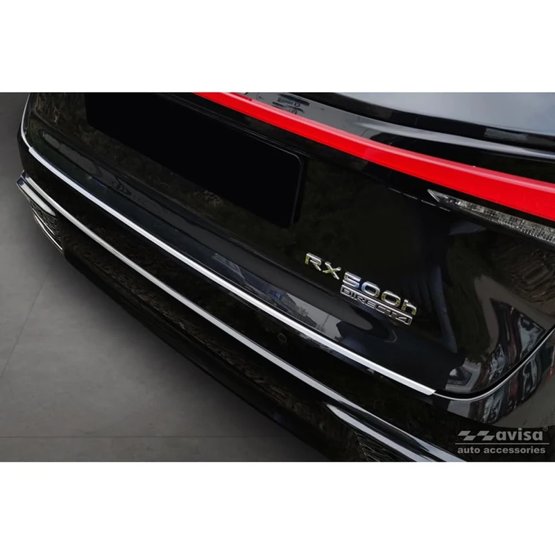 Avisa Stainless Steel Rear bumper protector compatible with Lexus RX V 2022-