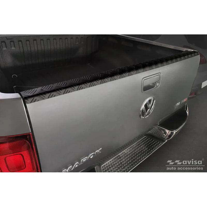 Avisa Aluminium Tailgate protector compatible with Volkswagen Amarok 2010- Black