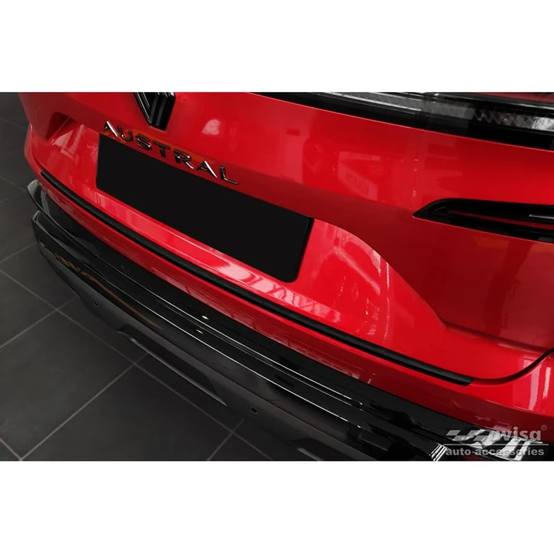 Avisa Matte black Stainless Steel Rear bumper protector compatible with Renault Austral 2022-