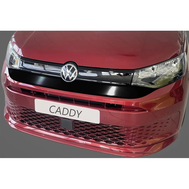 RGM Front bumper/Grill cover compatible with Volkswagen Caddy V 2020- Gloss Black - Image 1
