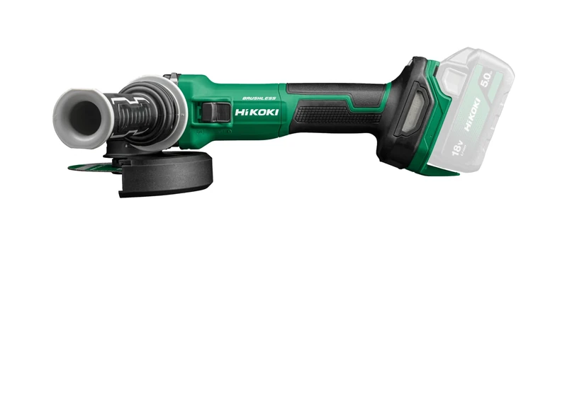 HIKOKI Akku Winkelschleifer G1813DVE, Schleifscheiben Ø: 125 mm (18V, Leerlaufdrehzahl: 3200-8000 min-1/ mit (AT Modus), Antriebsspindel: M14, Brushless, OHNE Akku, Ladegerät u.Transportkoffer) - Image 1