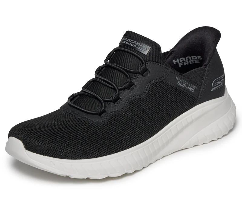 Skechers Womens Slip Ins: Bobs Sport Squad Chaos Trainers Black 6.5 (39.5)