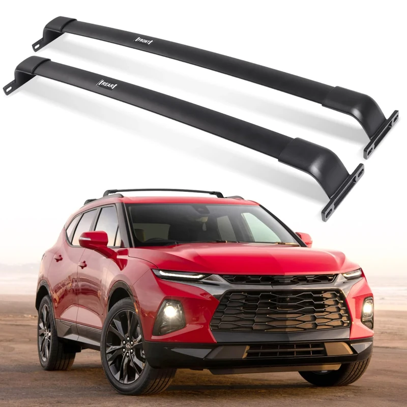 AUXPACBO 220 LBS Roof Rack Cross Bars Fit for Chevrolet Chevy Blazer 2019 2020 2021 2022 2023 2024 2025 Black Crossbars Luggage Carrier Bars Kayak Rack Bike Rack Cargo Bar