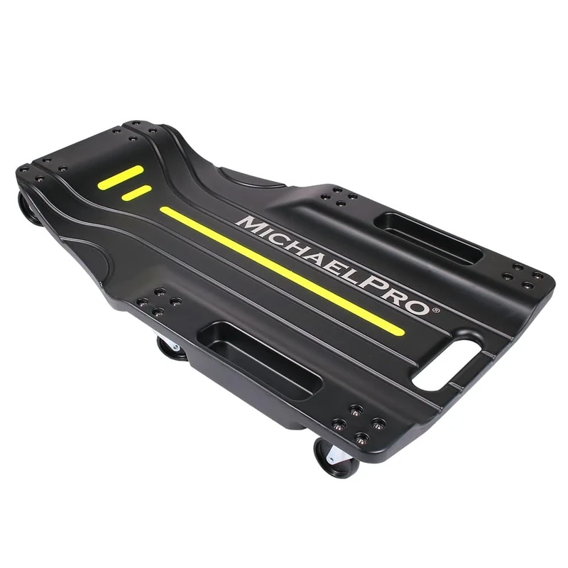 MichaelPro MP016003 40-Inch Creeper, Garage Creeper, Car Creeper, Mechanic Creeper, Crawler Board, Under Car Trolley, with Tool Trays, 350 Lbs Capacity